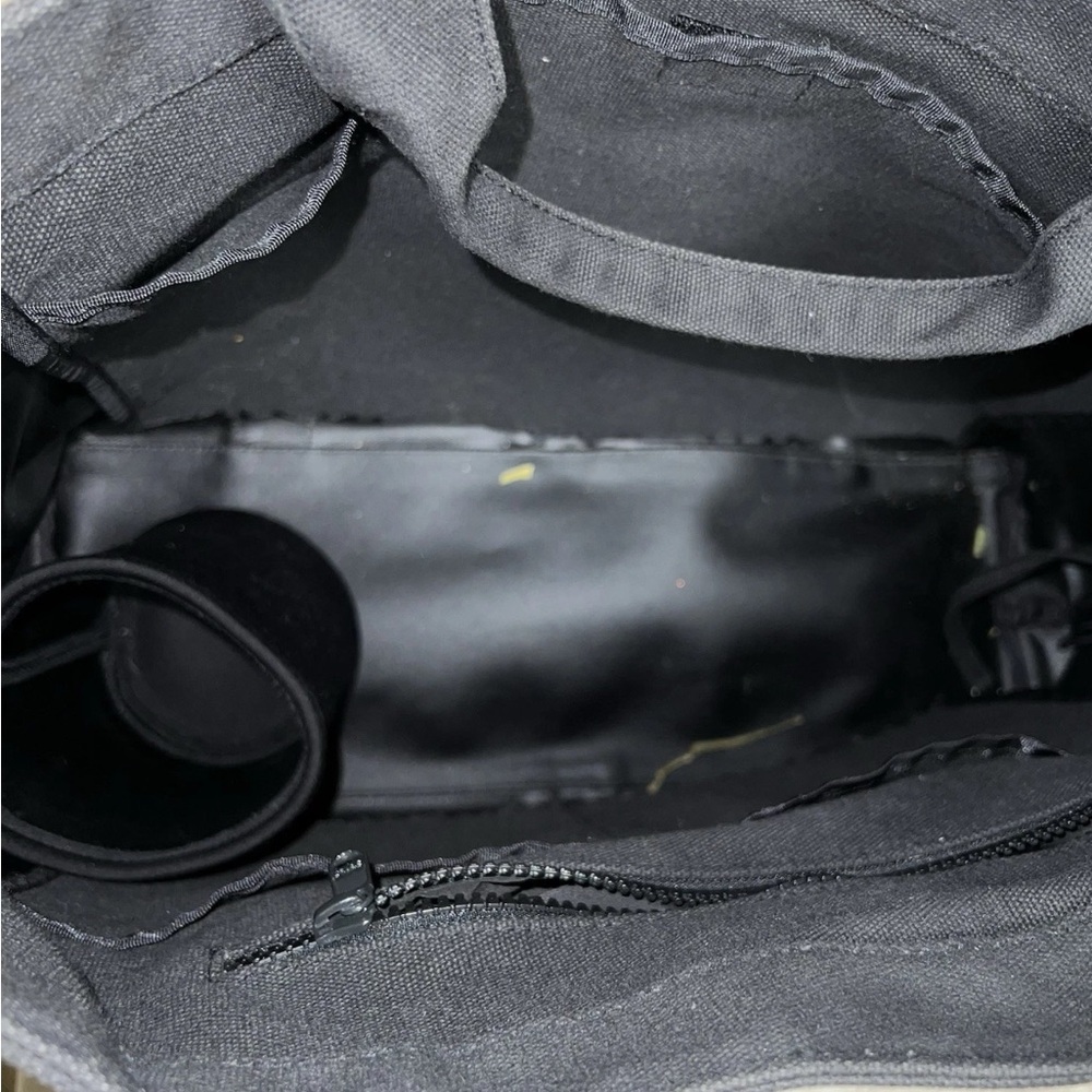 Dagne Dover Black Tote Bag with Structured Design and Matte Finish - Picture 4 of 4